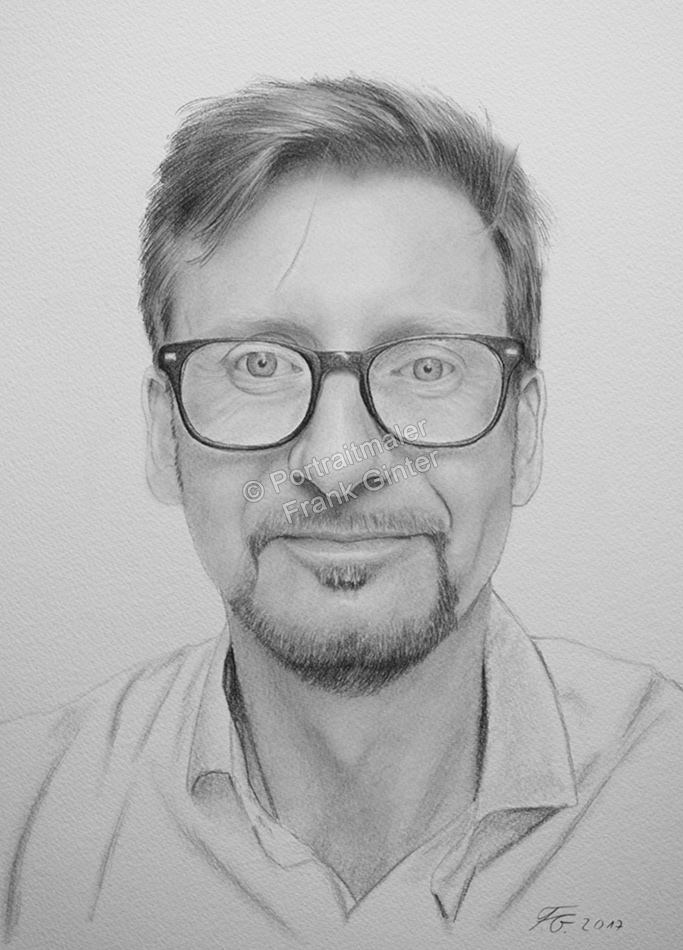 Bleistiftzeichnung-Portraitzeichnung-Mann