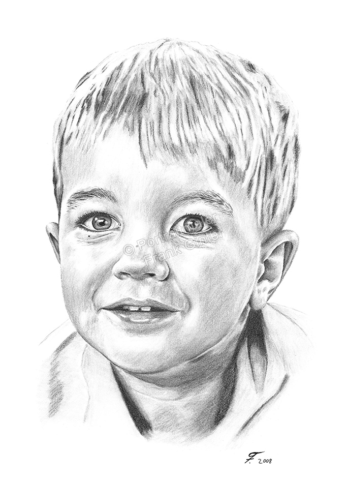 Bleistiftzeichnungen-Portrait-Kind